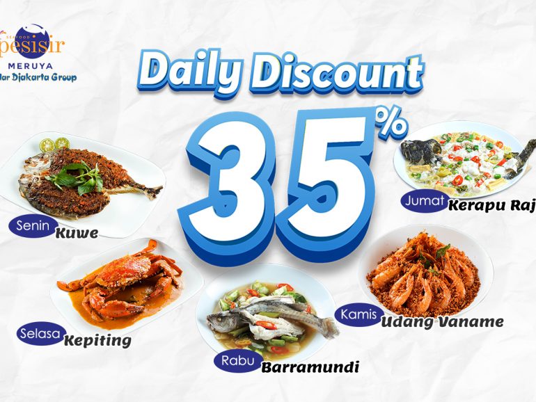 DAILY DISCOUNT PESISIR SEAFOOD MERUYA